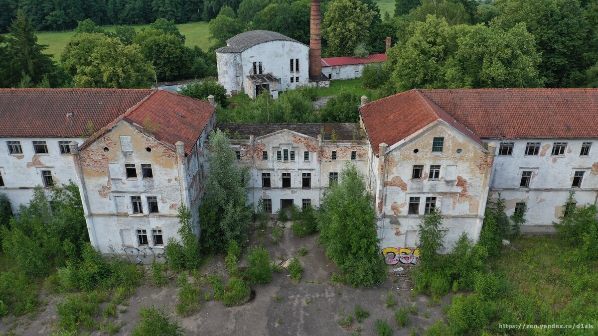 Заброшенная психиатрическая лечебница Алленберг - мрачное место, в котором можно снимать жутковатые триллеры