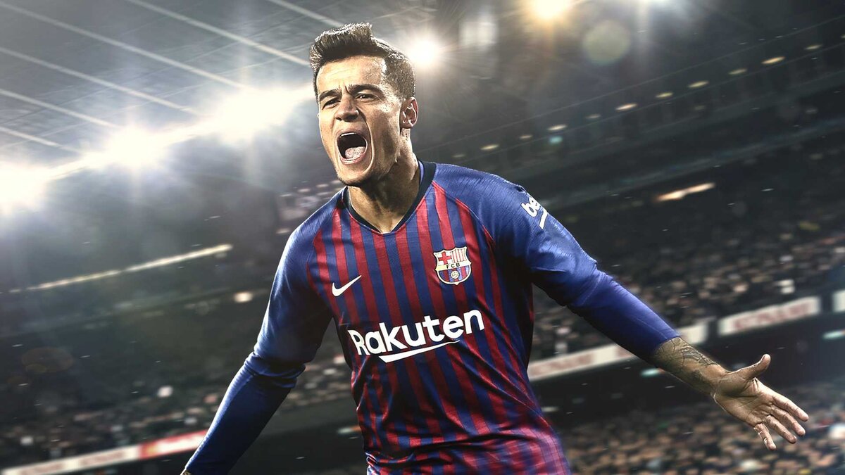 Филипе Коутиньо на заставке PES2019