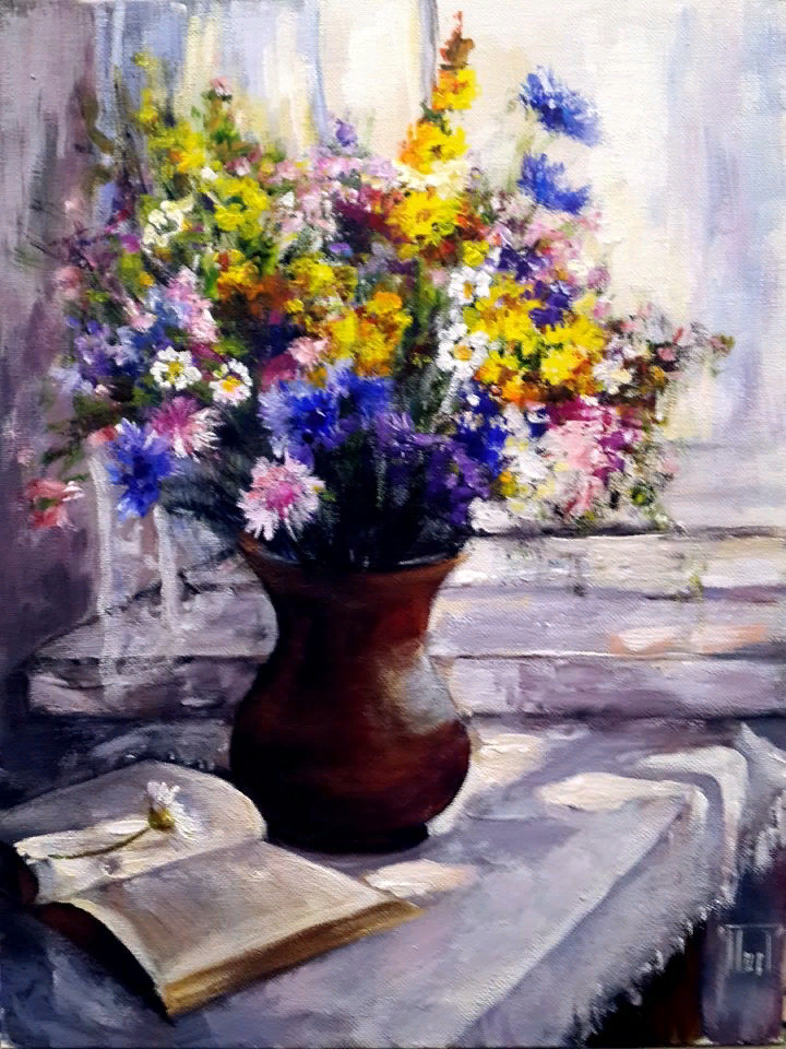 Мила Сладкова. Летнее утро. Холст на картоне/акрил. 30х40. 2019 г.