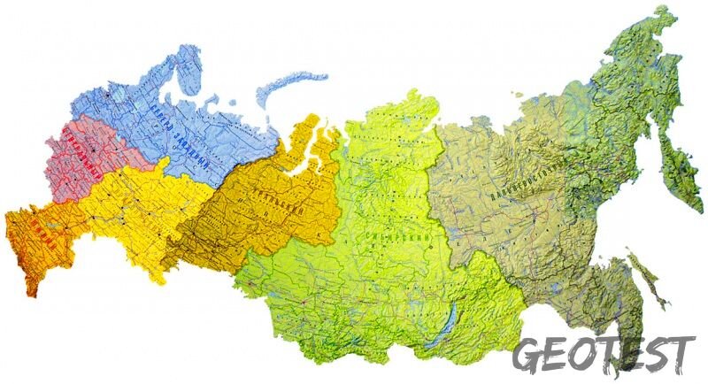 карта России,в качестве подсказки :)