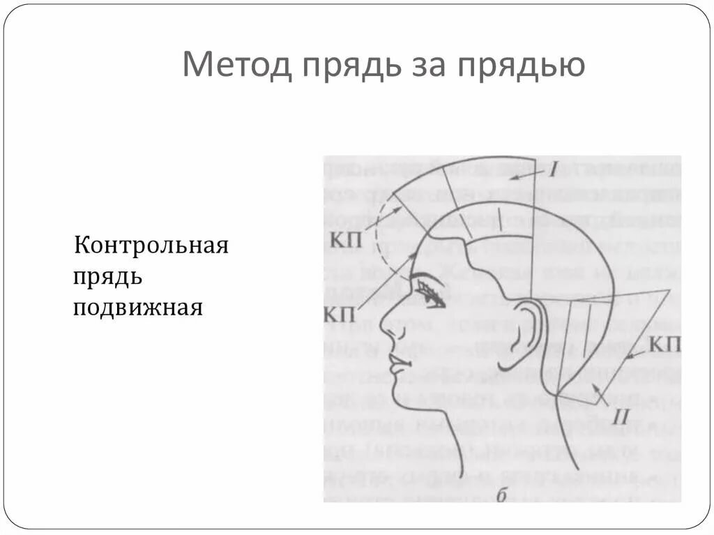 Индивидуальная градуировка. Метод стрижки прядь на прядь. Контрольная прядь. Метод прядь за прядью схема. Подвижная контрольная прядь.