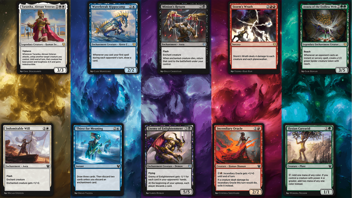 На коллаже показаны пять игровых механик, а также специальные "силы" персонажей.