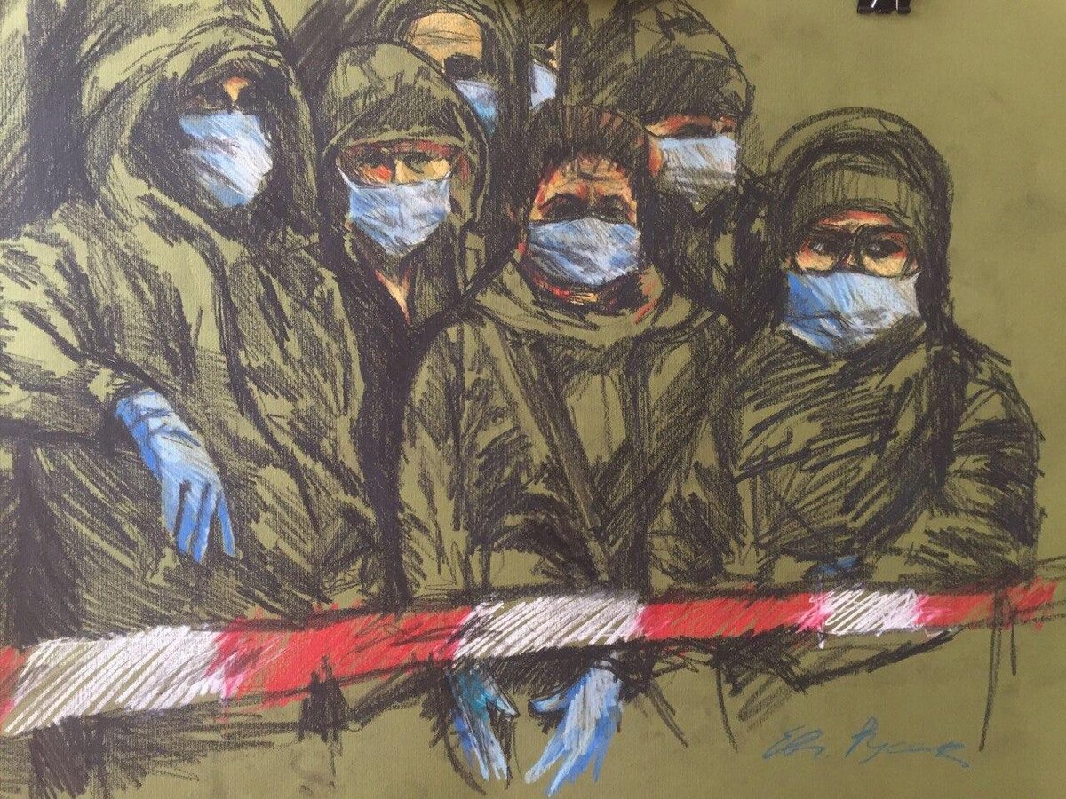 «21 июля 2020 года. Дождь, очередь на маршрутку» 