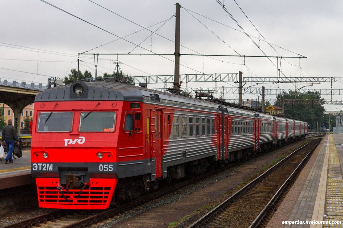 Электропоезд ЭТ2М-055, Витебский вокзал