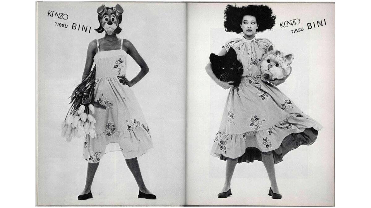 Kenzo, креативы 80-х годов.