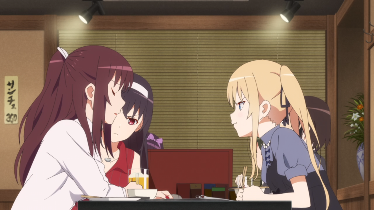 Аканэ заставляет своих подчинённых работать