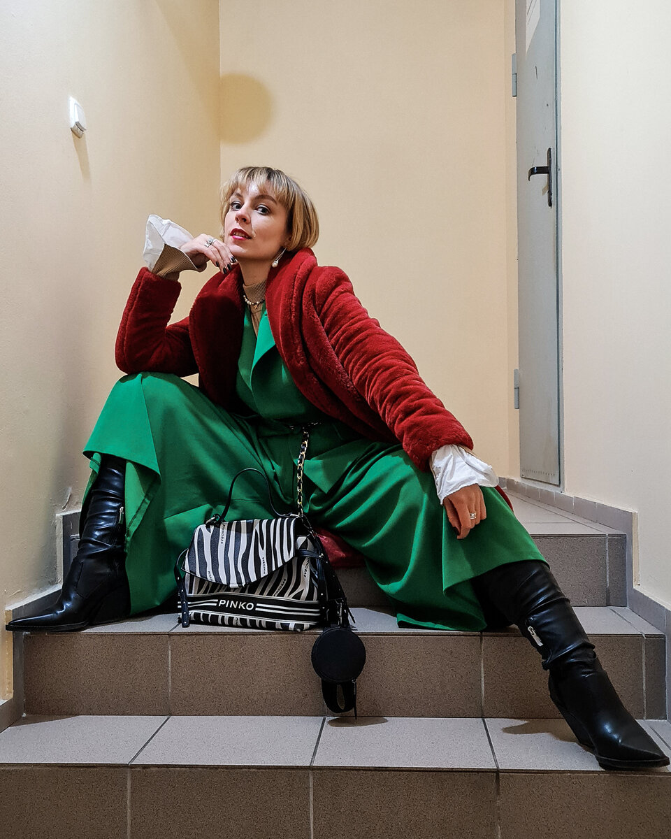 Мой образ с исскуственной шубой.