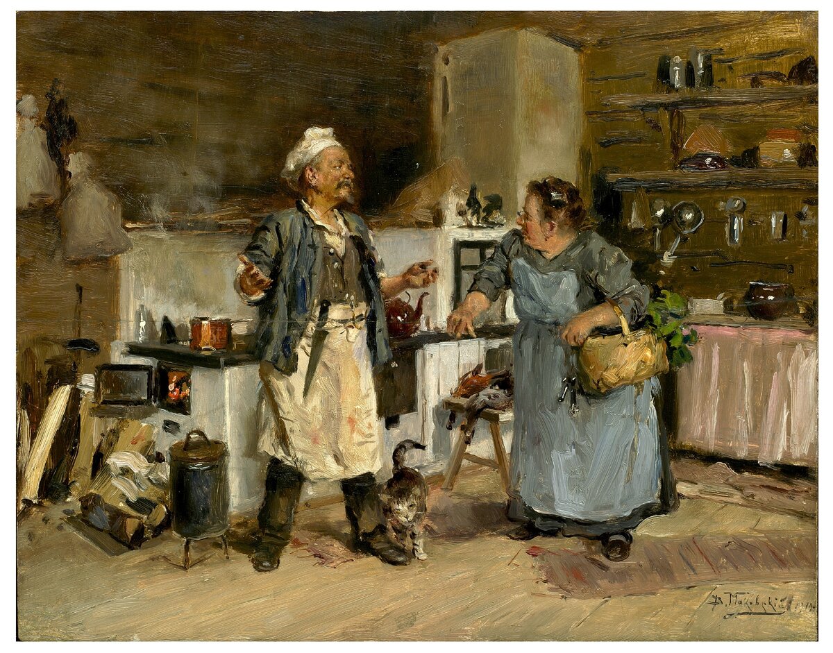 Владимир Маковский "Повар и кухарка"