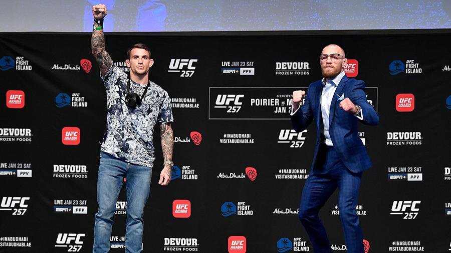 Сейчас уже ходит популярный мем: Конор: я нокаутирую его
Люди: он уверен в себе!
Дастин: я нокаутирую его
Люди: ха-ха, дурак пытается себя убедить