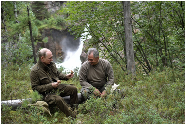 Президент России на отдыхе.