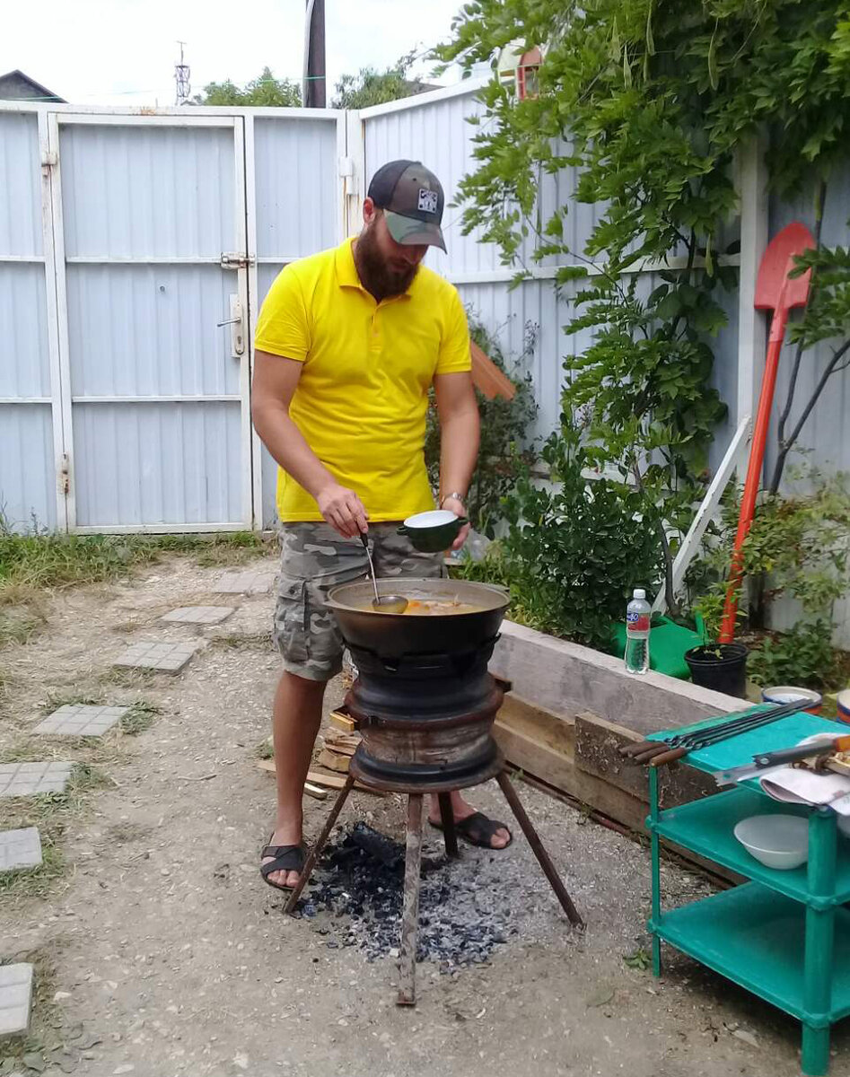 Очаг для казана своими руками из кирпича