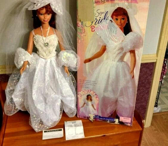 My Size Barbie 1994 Невеста. 