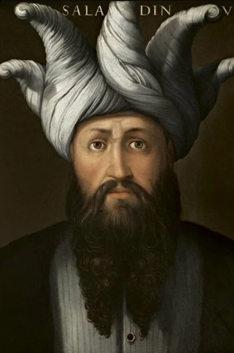 Султан Саладин, современная иллюстрация, https://creativecommons.org/publicdomain/zero/1.0/