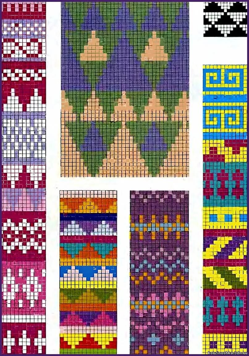 Жаккардовое вязание. Шотландский жаккард Fair Isle. Жаккардовые узоры интарсия. Жаккарды интарсия цветные узоры. Цветные орнаменты для вязания.