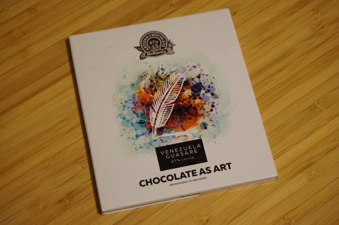 Третья моя плитка из серии ремесленного шоколада "Chocolate as art" марки MaRussia. Темный шоколад Venezuela Guasare.