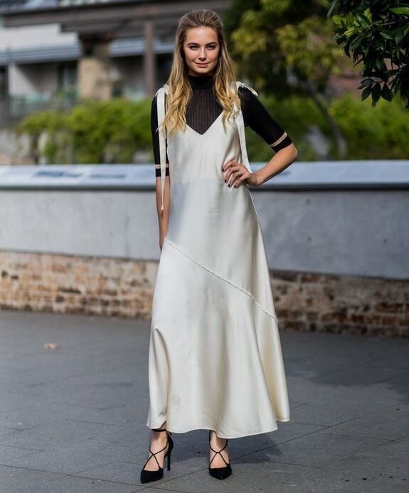 Галерея идей: носим платья-комбинации современно!