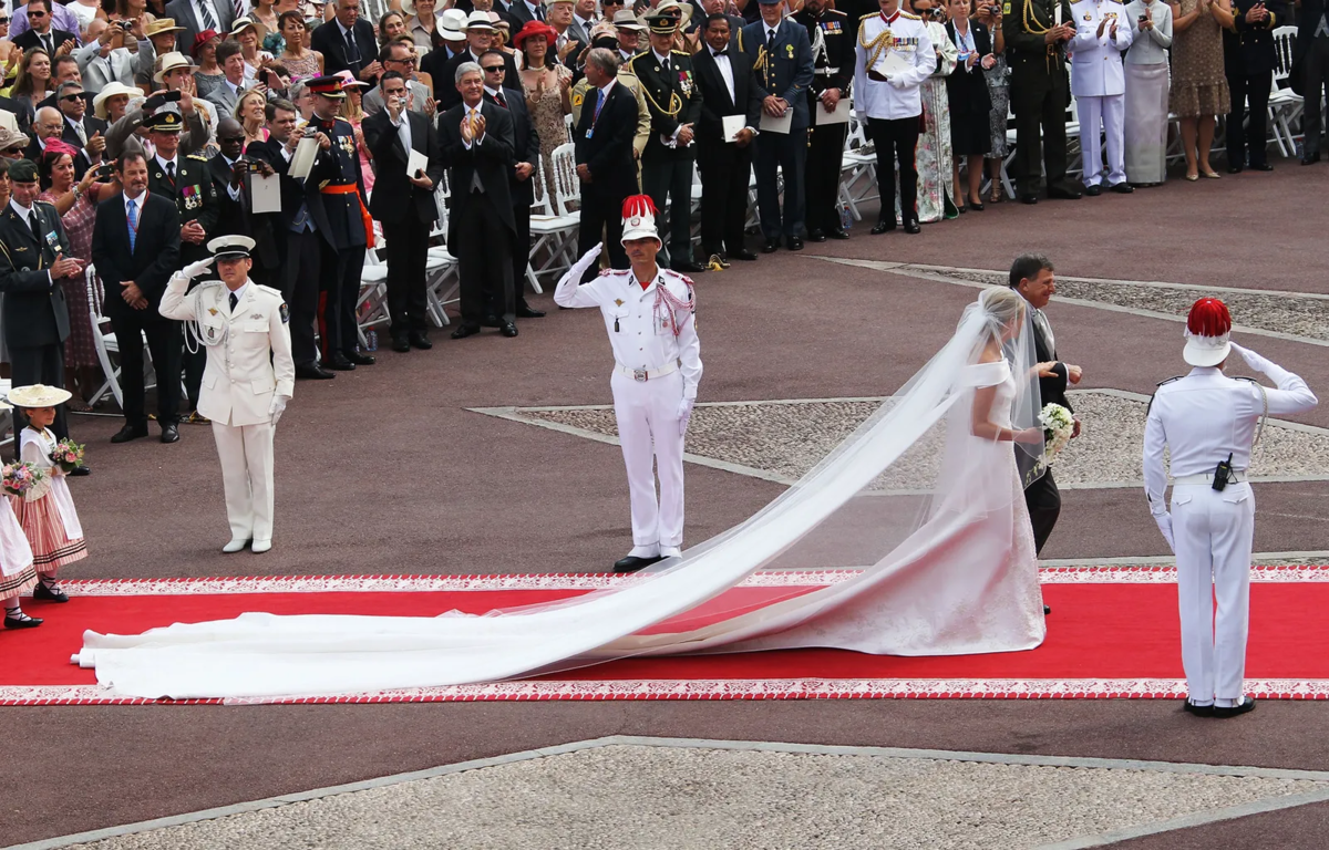 Свадьба Альбера II и Шарлен Линетт Уиттсток, 2 июля 2011. (с) Getty Images