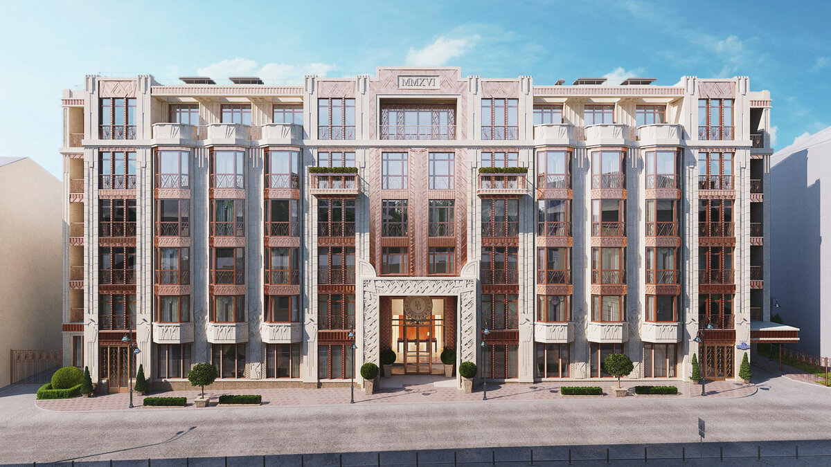 Фасад клубного дома «Резиденция на Всеволожском»