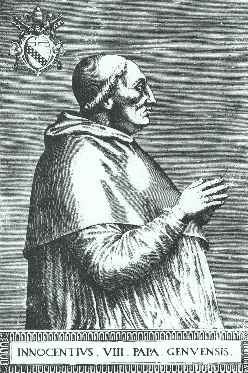 Папа Иннокентий VIII, подписавший буллу. 