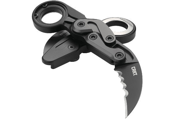 Складной нож Provoke, сталь D2, рукоять алюминий, покрытие TiNi, полусеррейтор 