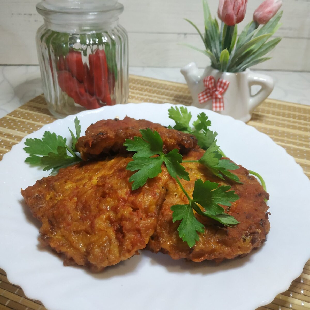 Луковые котлеты, с мясным вкусом