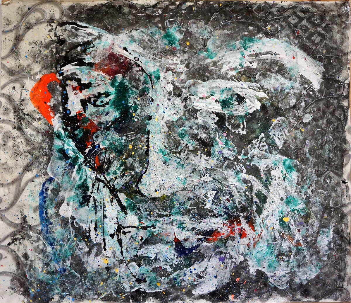 Смирнов Феликс Безмолвный пилигрим 106х120 Финские обои. Смешанная техника 