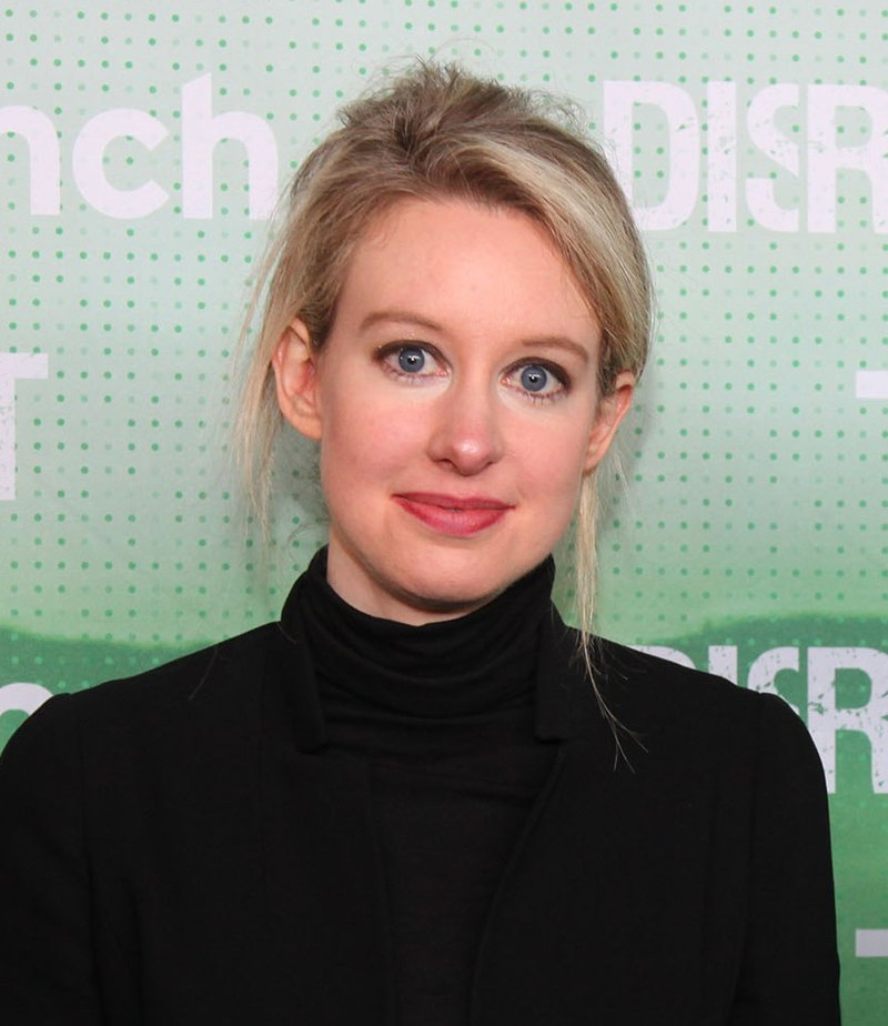 Cropped photo of Elizabeth Holmes Backstage at TechCrunch Disrupt San Francisco 2014. Photo by Max Morse for TechCrunch.