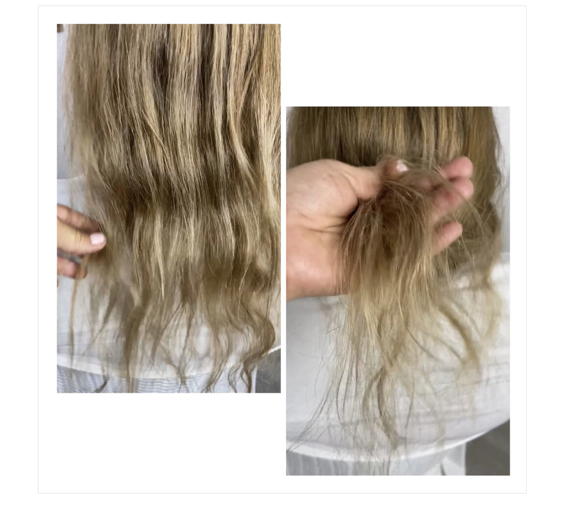 Натуральные волосы моей знакомой