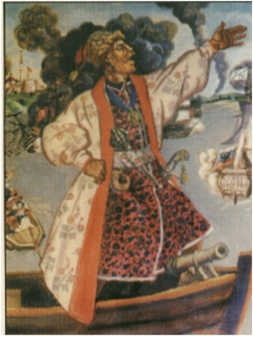     Фрол Минаевич Минаев - первый "казачий адмирал". Рис. А.П. Ковалева.