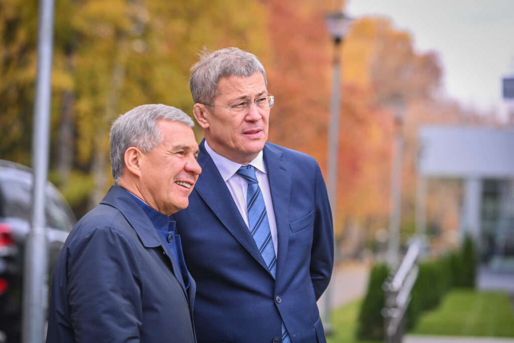 Лидеры Татарстана и Башкортостана - Рустам Минниханов, Радий Хабиров. Фотография из свободного доступа в интернете. 