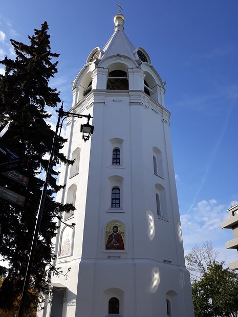 Нижний Новгород, 30 сентября 2021. Колокольня Спасо-Преображенского собора. 