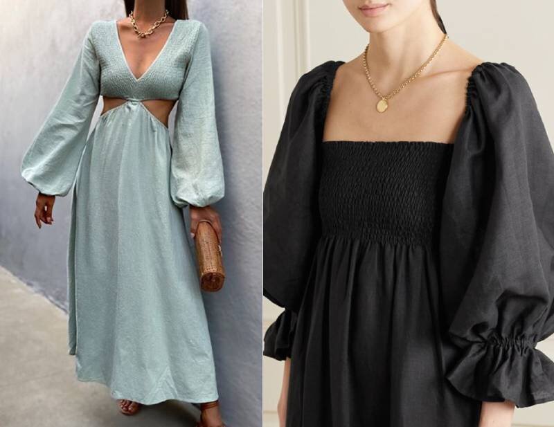 Пышные рукава на платье