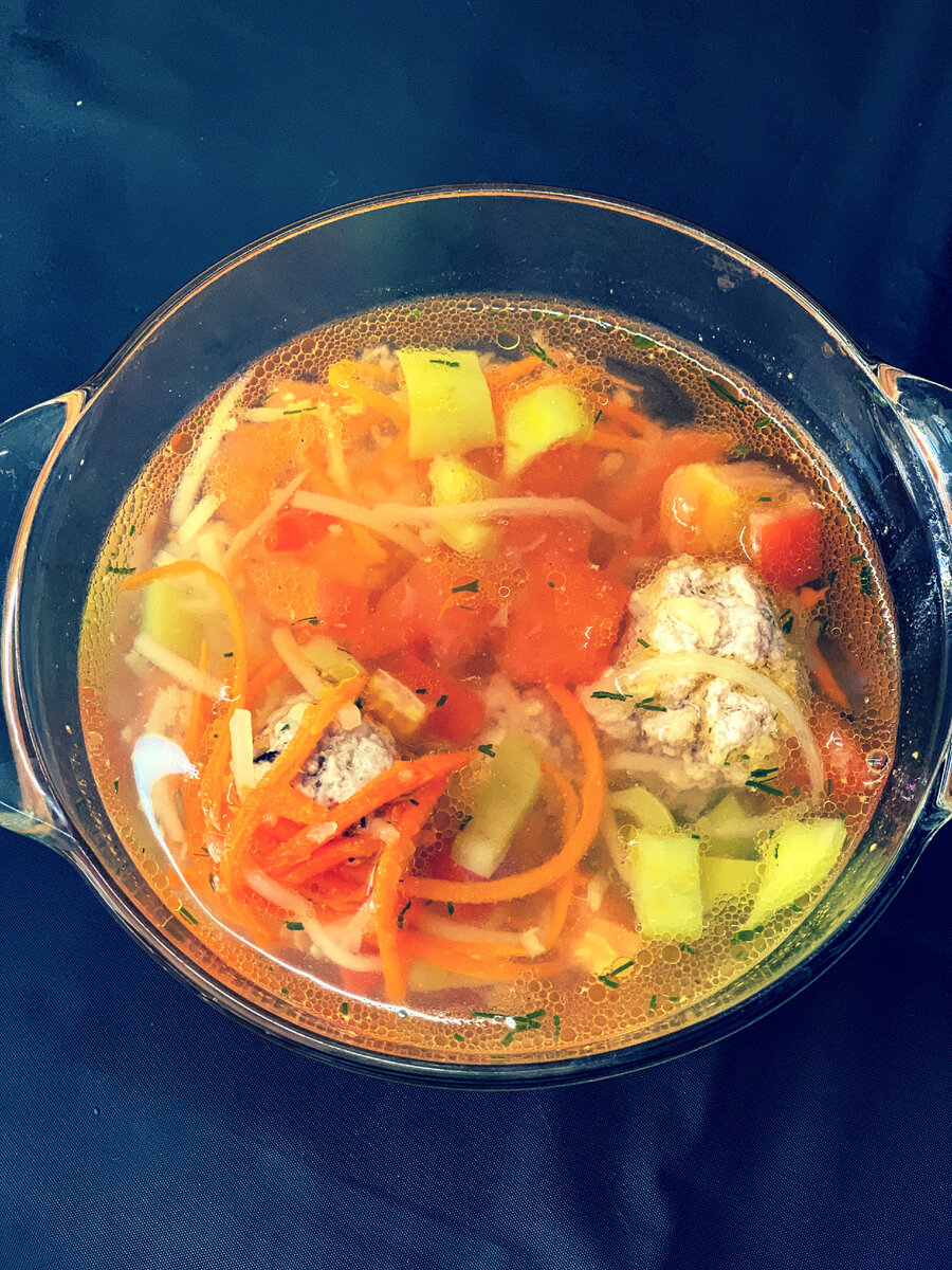 Кабачковый овощной суп