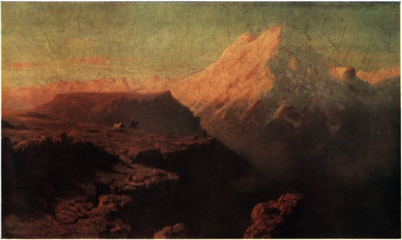 Картина Лермонтова «Вид на Эльбрус при восходе солнца»