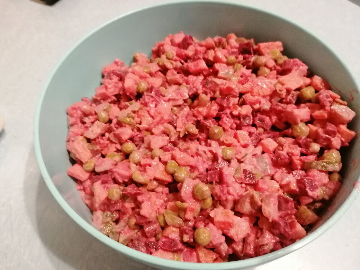 Венегрет с селедкой