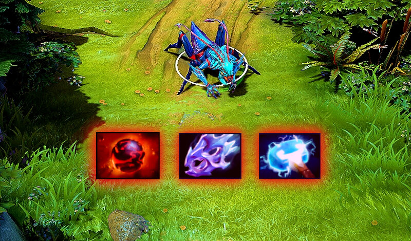 Weaver выбирает лучшие предметы на закуп.