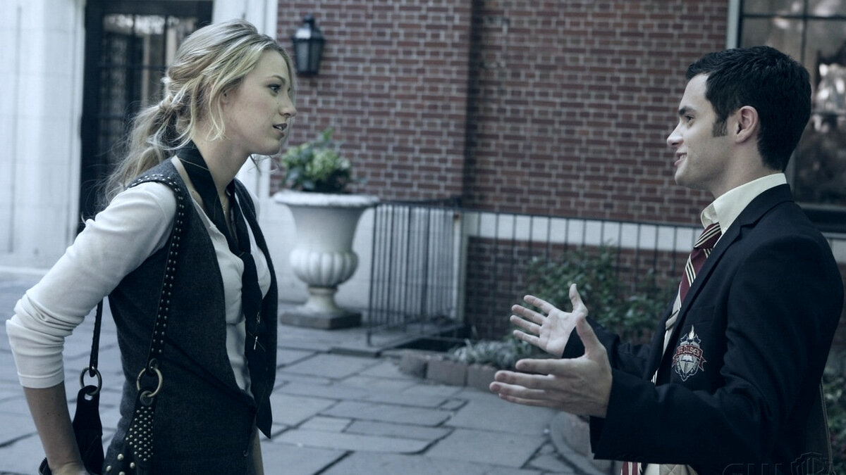 Серена и Дэн, кадр из сериала "Сплетница"
