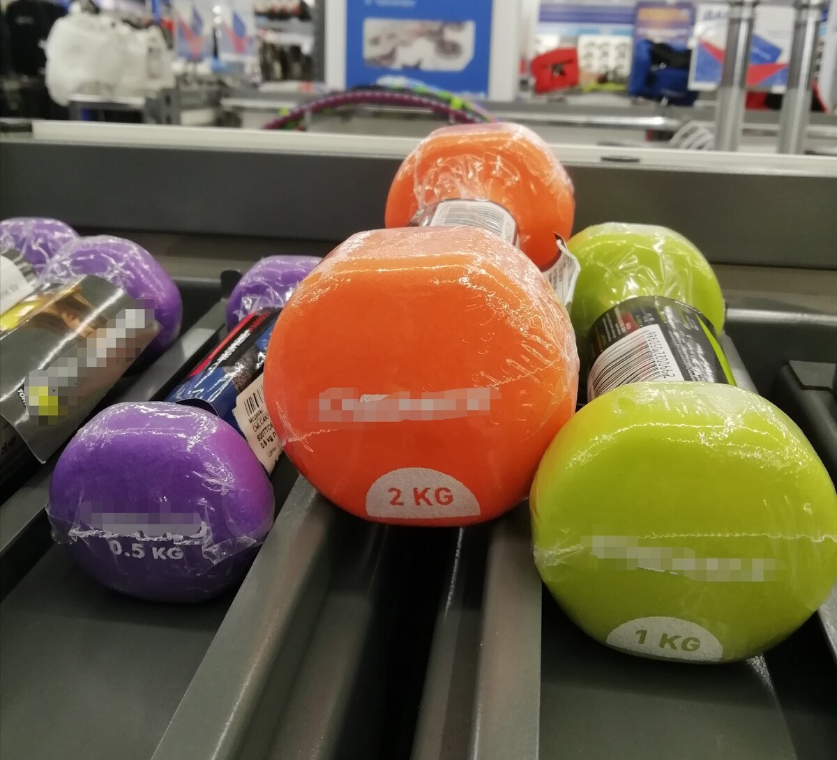 Гантели малого веса. 