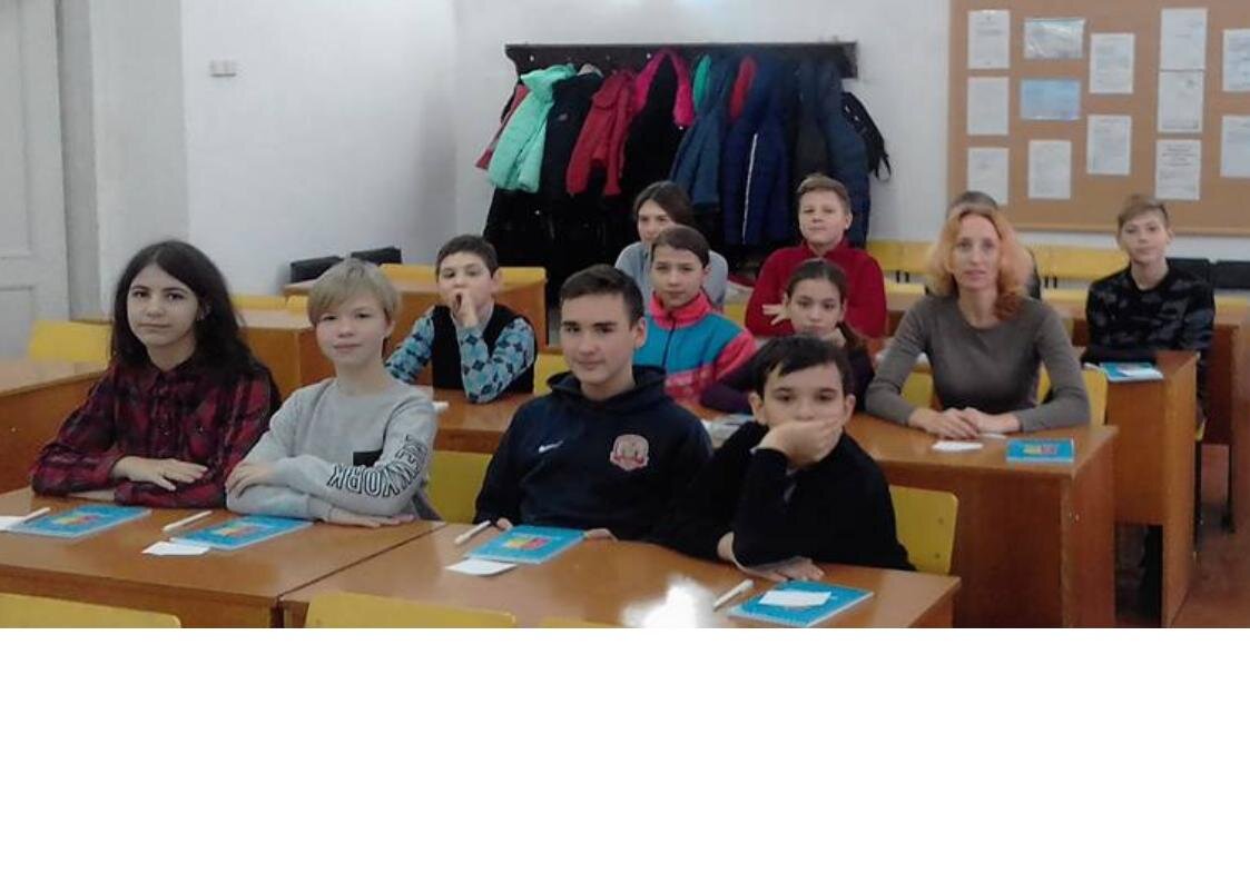 С учениками на Всероссийском географическом диктанте