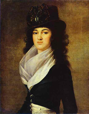 Анна Лопухина, портрет кисти Ж.Л.Вуаль