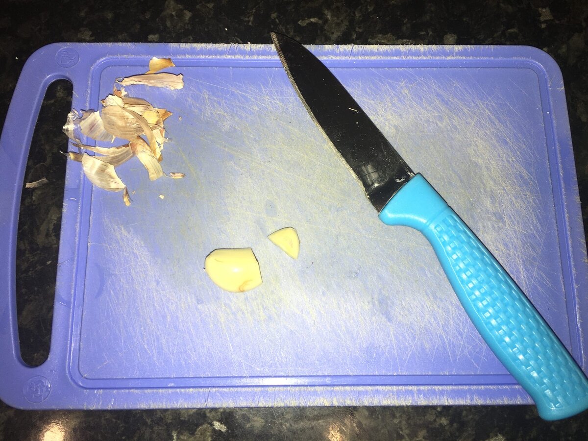 Почистили и отрезали нужное количество