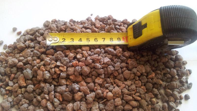 Внешний вид и фракция керамзита