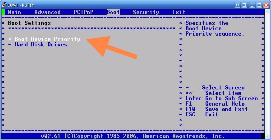 The system cannot find any bootable devices