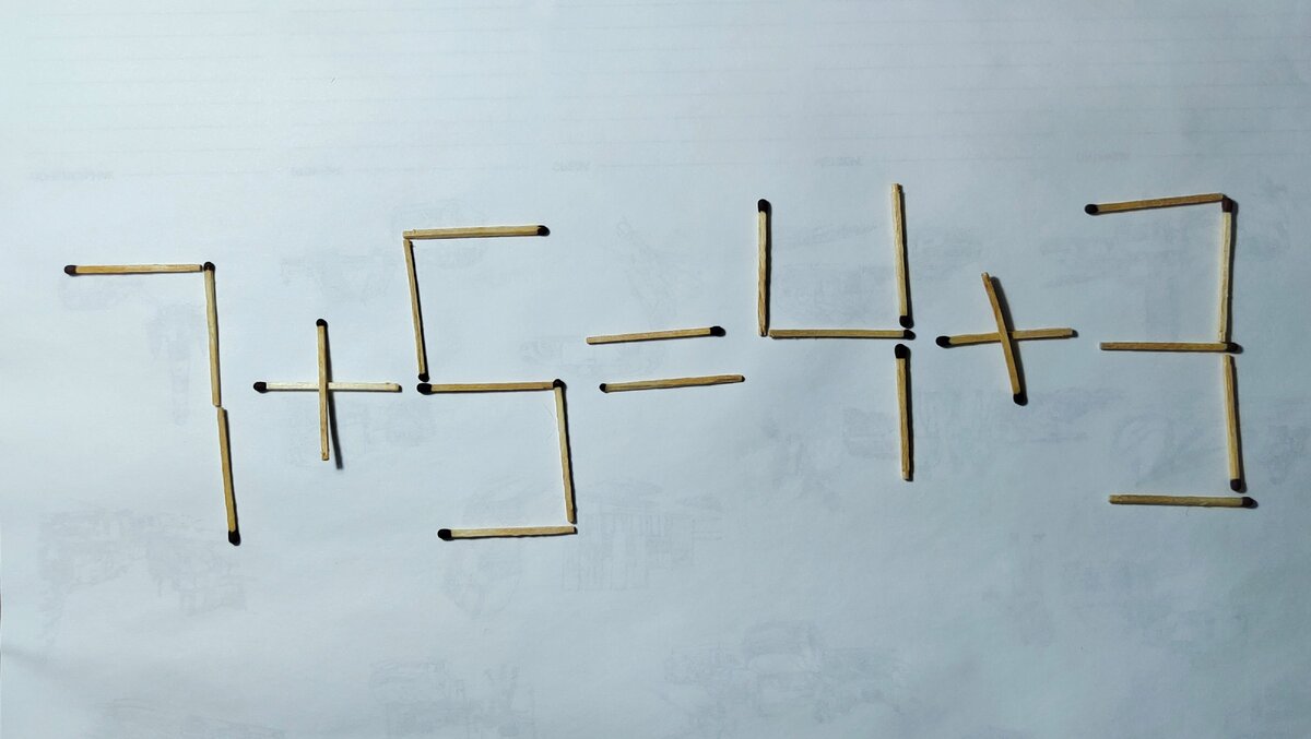 7+5=4+3