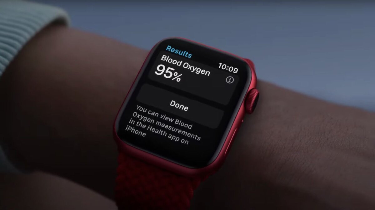 Apple Watch Series 6 получил встроенный датчик кислорода в крови