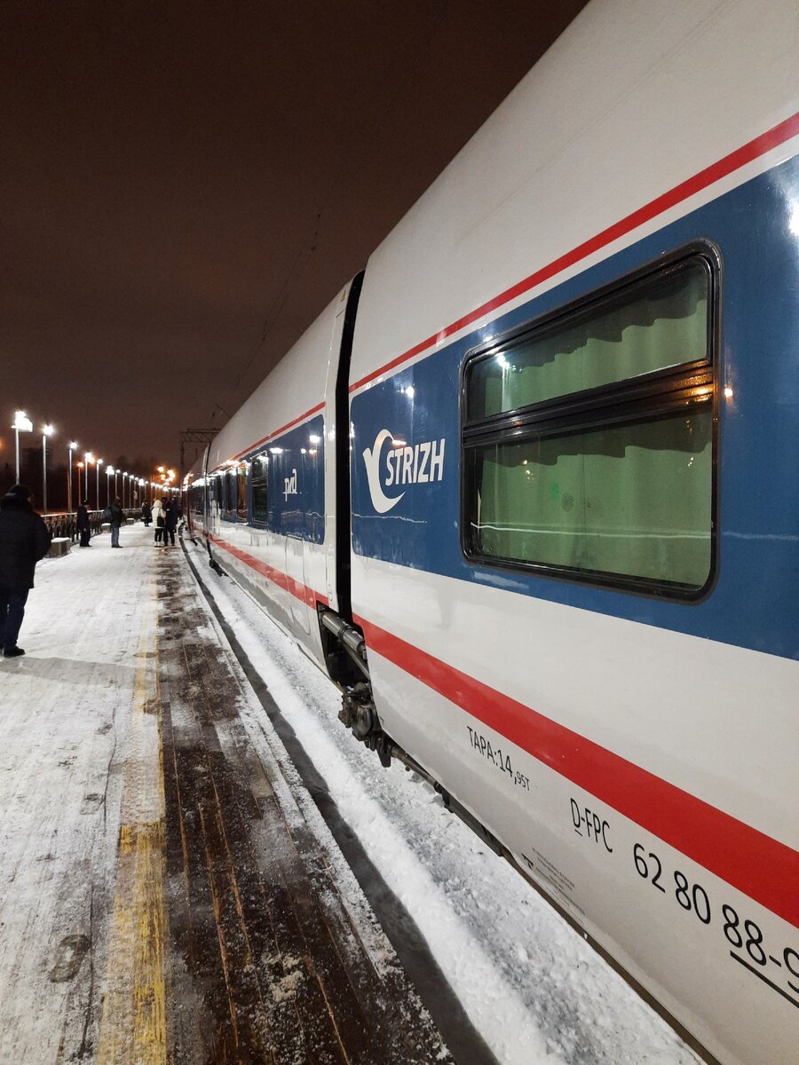 Поезд Стриж Москва Санкт-Петербург