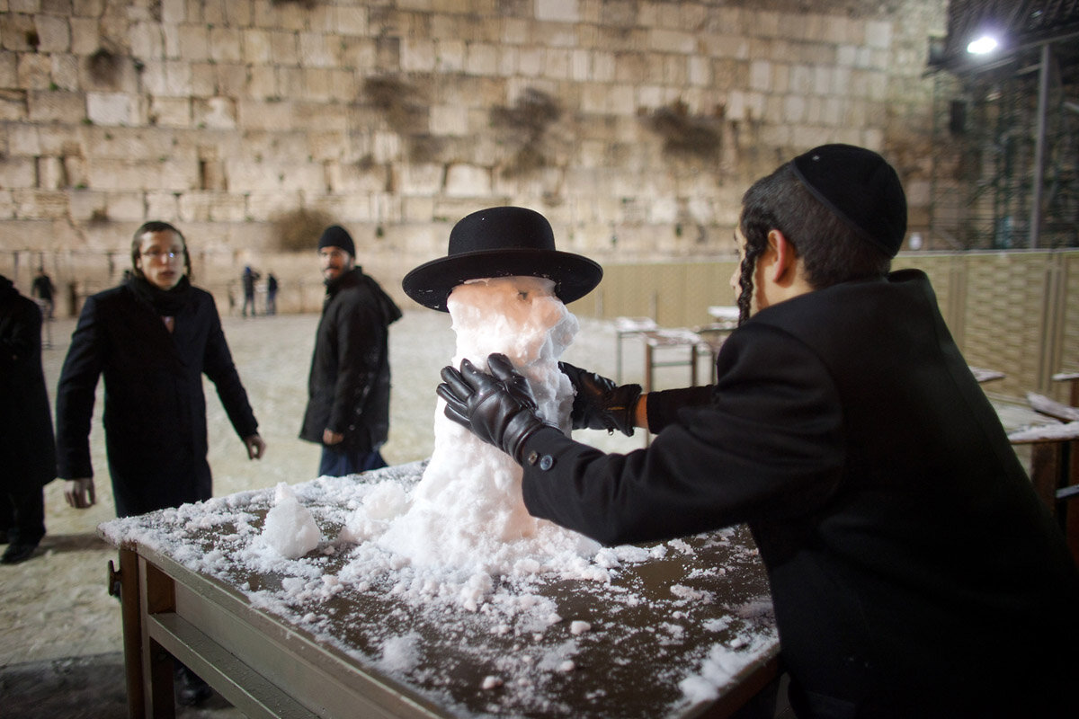 израиль снег