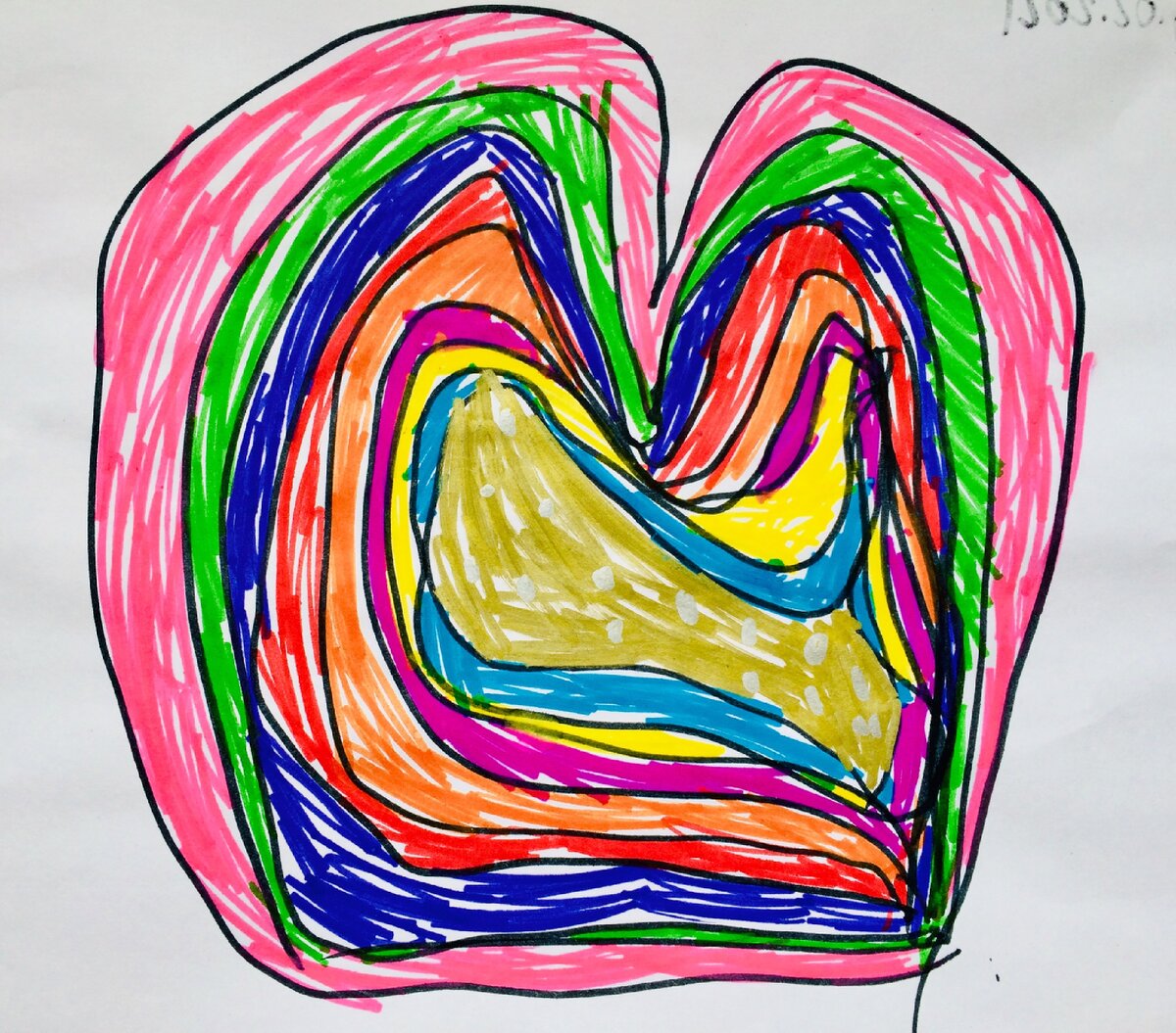 Детский рисунок «Радостное настроение»