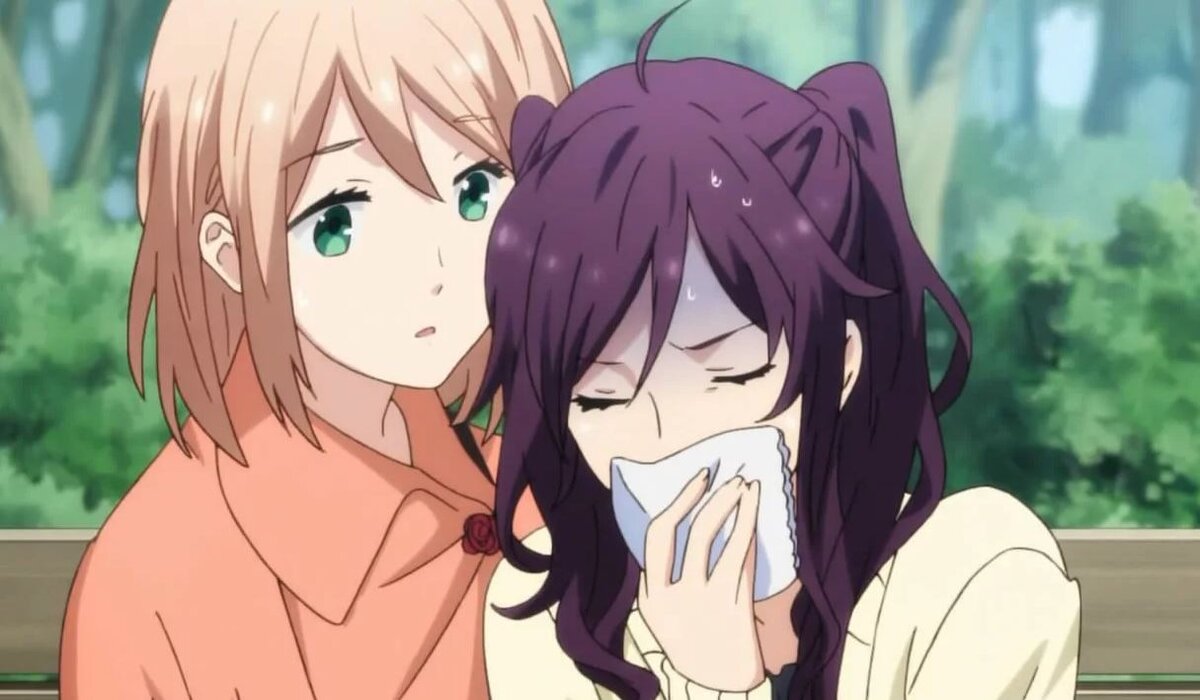 Изображено аниме -  Радужные дни