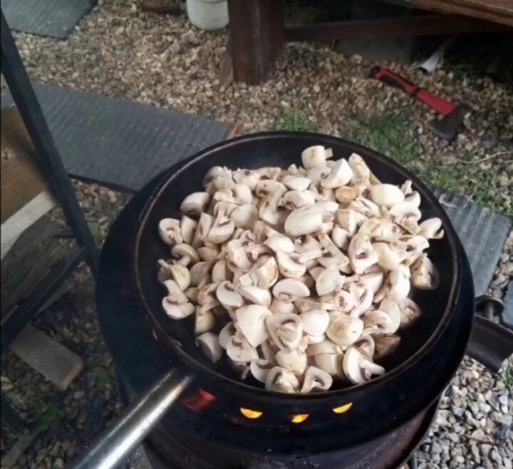 До обжарки. 